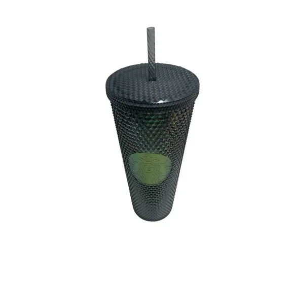 Starbucks Black Iridescent Studded Tumbler 2020 Fall Venti 24 Oz EUC - Picture 5 of 7